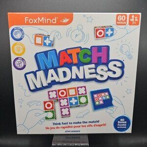 Match Madness Board Game By FoxMind 60 Challenges Strategy Dexterity Logic Ages